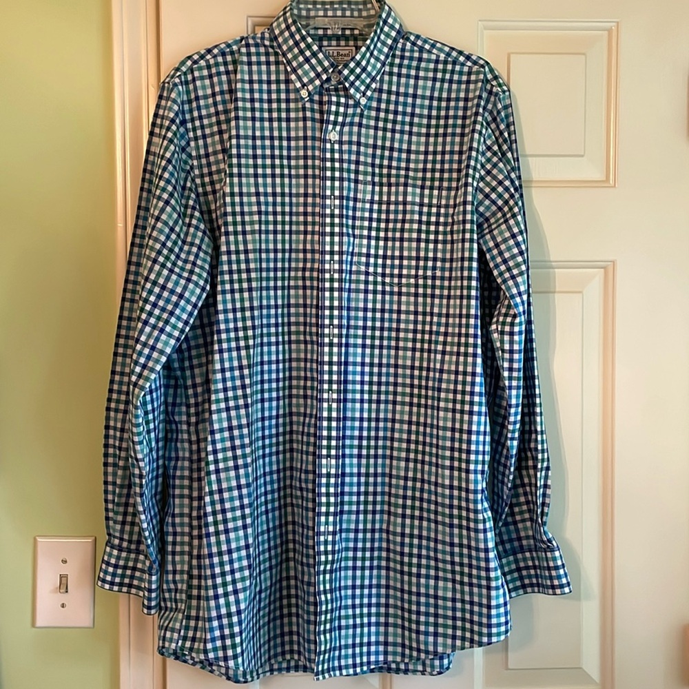 Men’s LL Bean plaid shirt